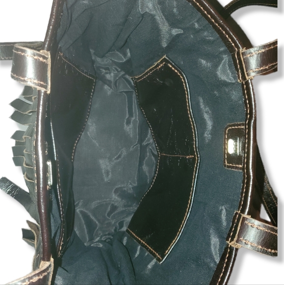 Leather fringe purse - Picture 2 of 2